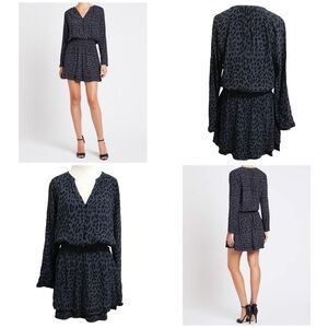 Rails Jasmine Azure Leopard Dress Size Medium *AS IS*